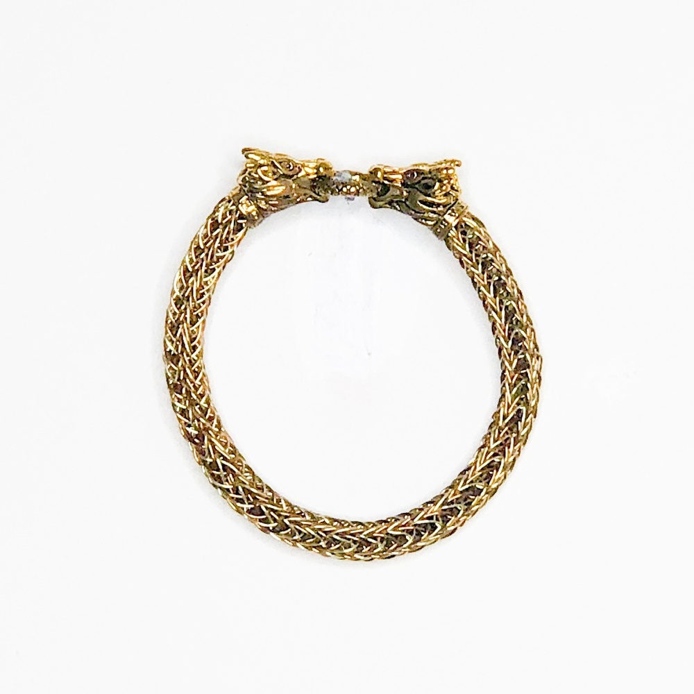 Gold Dragon Chain Link Bracelet